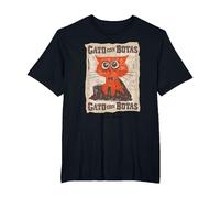 DreamWorks Puss In Boots: The Last Wish Gato con Botas Camiseta, Hombre Tallas Grandes, Negro, 2X Alto