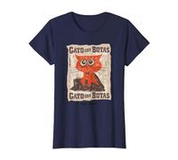 DreamWorks Puss In Boots: The Last Wish Gato con Botas Camiseta, Mujer, Azul Marino, XXL