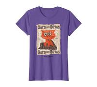 DreamWorks Puss In Boots: The Last Wish Gato con Botas Camiseta, Mujer, Morado Jaspeado, S