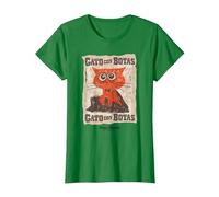 DreamWorks Puss In Boots: The Last Wish Gato con Botas Camiseta, Mujer, Verde Kelly, XL