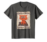 DreamWorks Puss In Boots: The Last Wish Gato con Botas Camiseta, Niños, Asfalto, 3 años