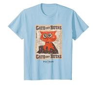 DreamWorks Puss In Boots: The Last Wish Gato con Botas Camiseta, Niños, Azul Bebé, 2 años