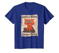 DreamWorks Puss In Boots: The Last Wish Gato con Botas Camiseta, Niños, Azul Real, 2 años