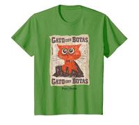 DreamWorks Puss In Boots: The Last Wish Gato con Botas Camiseta, Niños, Hierba, 4 años