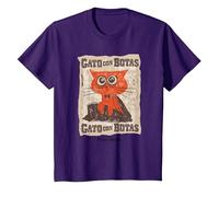 DreamWorks Puss In Boots: The Last Wish Gato con Botas Camiseta, Niños, Morado, 4 años