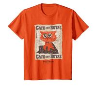 DreamWorks Puss In Boots: The Last Wish Gato con Botas Camiseta, Niños, Naranja, 4 años