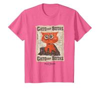 DreamWorks Puss In Boots: The Last Wish Gato con Botas Camiseta, Niños, Rosa Jaspeado, 4 años