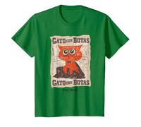 DreamWorks Puss In Boots: The Last Wish Gato con Botas Camiseta, Niños, Verde Kelly, 2 años