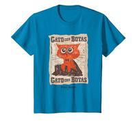 DreamWorks Puss In Boots: The Last Wish Gato con Botas Camiseta, Niños, Zafiro, 4 años