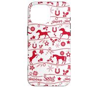 DreamWorks Spirit Riding Free Happy Holidays All-Over Print Carcasa para iPhone 16 Pro MAX