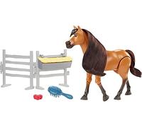 Dreamworks Spirit Spirit Caballo articulado de juguete con crin, sonidos y accesorios de establo , Unisex/niños.