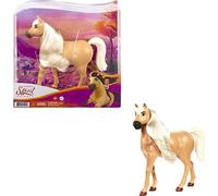 Dreamworks Spirit Spirit Semental Americano Caballo marrón claro de juguete con crin y cabeza articulada