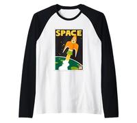 DreamWorks The Bad Guys 2 Spaceship Retro Style Camiseta Manga Raglan