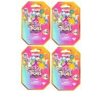 DREAMWORKS TROLLS Band Together Mineez - Figuras coleccionables de 1.5 pulgadas, 4 paquetes de paquetes, obtén 8 figuras. Más de 100 para coleccionar