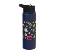 DreamWorks Trolls Lunar New Year Pink All-Over Print Stainless Steel Insulated Water Bottle