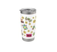 DreamWorks Trolls Lunar New Year Pink All-Over Print Vaso térmico de acero inoxidable de doble pared