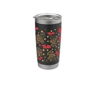 DreamWorks Trolls Lunar New Year Poppy All-Over Print Vaso térmico de acero inoxidable de doble pared