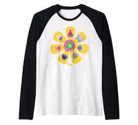 DreamWorks Trolls Party Like A Tribe Friendship Flower Camiseta Manga Raglan
