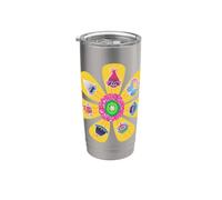 DreamWorks Trolls Party Like A Tribe Friendship Flower Vaso térmico de acero inoxidable de doble pared
