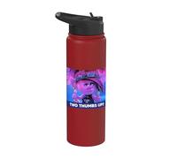 DreamWorks Trolls Punk Rock Poppy Thumbs Up Stainless Steel Insulated Water Bottle
