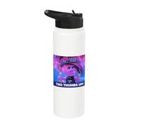 DreamWorks Trolls Punk Rock Poppy Thumbs Up Stainless Steel Insulated Water Bottle