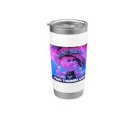 DreamWorks Trolls Punk Rock Poppy Thumbs Up Vaso térmico de acero inoxidable de doble pared