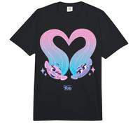 DreamWorks Trolls Satin and Chenille Character Faces Comfort Colors Adult Heavyweight T-Shirt