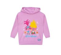 DREAMWORKS TROLLS Sudadera con Capucha niña | Ropa De Niñas | Sudadera Capucha | Rosa 4-5 años
