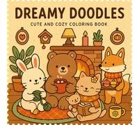 Dreamy Doodles: Cute and Cozy Coloring Book: Adorable Animals, Relaxing Scenes, and Wholesome Designs for Stress Relief and Creativity