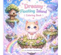 Dreamy Floating Island Coloring Book: Cute Kawaii Animal Adventures in a Magical Sky World for Kids Teens Adults