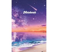 Dreamy Galaxy Notebook: Wide Ruled Composition Book for Students, Dreamers, and Writers | Aesthetic Purple Night Sky & Shooting Stars Cover | 100 Pages
