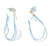 Dreamy - Horquilla plana para el pelo de los años 2000, tocado de flores, elegante tocado de mariposa