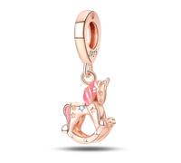 Dreamy Merry - go - round Charm, accesorio de pulsera con dijes de plata esterlina 925, compatible con con Pandora Bracelet Neckalce, regalo para mujeres