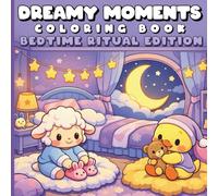 Dreamy Moments: Cozy Bedtime Animals Coloring Book for Teens and Adults - Cute Night Rituals, Bold and Simple Pages, Relaxing Easy Designs
