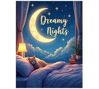Dreamy Nights Coloring Book: Gentle Bedtime Scenes for Evening Relaxation (Cozy Calm Coloring Series: Bold, comforting pages for quiet moments and a calmer mind.)