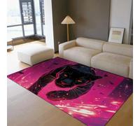 Dreamy Style 120x180cm Machine lavable Alfombras For salon Girl Boys dormitorio habitacion infantil Wildlife antideslizante Backing Agile Black Leopard Pattern Alfombra abstracto Animal Alfombrilla