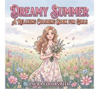 Dreamy Summer - A Relaxing Coloring Book for Girls: Bold & Easy Coloring Book for Teens and Adults Featuring Dreamy Summer Designs for Stress Relief and Relaxation (Summer Girls Coloring Book)