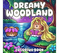 Dreamy Woodland Coloring Book: Magical Coloring Pages Featuring Adorable Animal Fairies in Secret Forest, Whimsical Nature Cute & Cozy Designs for All Ages Relaxation