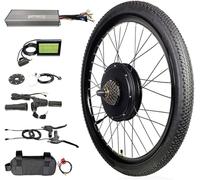 DREAMyun Kit de Conversión de Bicicleta Eléctrica 48V 1500W 26" 27.5" 29" Delantera Rueda Trasera DIY Electric Bike Conversion Kit con Controlador de Modo Dual,Rear 27.5"