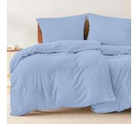 Dreamzie 2 Funda Nordicas Cama 90 con 2 Funda Almohada 80x80 cm - Azul - Funda nordicas 135x200 de 100% Microfibra. Funda Nordica Certificada sin Productos Químicos (Oeko Tex)