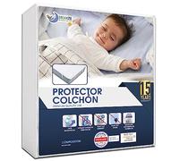 Dreamzie Cubre Colchon - Impermeable con 4 Esquinas Elásticas - Protector de Colchón de Algodon Transpirable - 15 Años de Garantia (2, 80 x 160 cm)