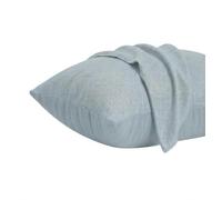 Dreamzie Funda Almohada 50x70cm - Lote de 2 de Microfibra con Cremallera Certficadas Oeko Tex - Funda Almohada Suave y Cepillada - Azul