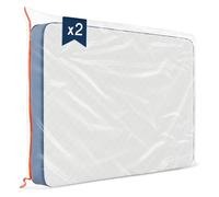 Dreamzie - Funda Colchon de Plástico - Protector Colchon 160x200 x30cm - Protege tu Colchón - Funda Colchon 160x200 - Funda colchon 160x200 Almacenamiento, Mudanzas - Cremallera Práctica - Lote de 2