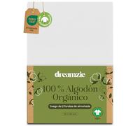 Dreamzie - Funda de Almohada 30x50 cm Algodón Orgánico - Juego de 2-100% Algodón - Blanco - Funda Almohada Algodon 50x70 con Cremallera - Oeko-Tex