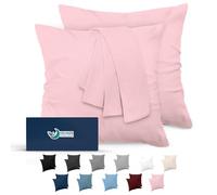 Dreamzie - Funda de Almohada 65x65 cm - Juego de 2 - Microfibra - Rosa