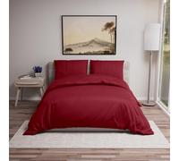 Dreamzie Funda Nordica Cama 135 - Ropa de Cama Microfibra Suave Oeko-Tex - Juego de Funda Edredon 200x200 cm con 2 Fundas Almohada 50x70 cm - Burdeos