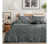 Dreamzie Funda Nordica Cama 150 Estampado Geométrico con 2 Funda Almohada 80x80 cm - Funda nordica 200x200 de 100% Microfibra - Certificada Oeko Tex