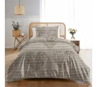 Dreamzie Funda Nordica Cama 90 Estampado Texto Corazón con 1 Funda Almohada 65x65 cm - Funda nordica 140x200 de 100% Microfibra - Certificada Oeko Tex