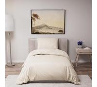 Dreamzie Funda Nordica Cama 90 - Ropa de Cama Microfibra Suave Oeko-Tex - Juego de Funda Edredon 135x200 con 1 Funda Almohada 50x70 cm - Beige