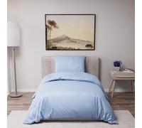 Dreamzie Funda Nordica Cama 90 - Ropa de Cama Microfibra Suave Oeko-Tex - Juego de Funda Edredon 135x200 con 1 Funda Almohada 50x70 cm - Azul